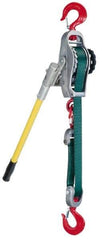Little Mule - 1500/3000 Lb. Capacity, 14/7 Ft. Lift Height, Manual Strap Hoist - Made from Web Strap - Americas Industrial Supply