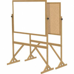 Ghent - Whiteboards & Magnetic Dry Erase Boards Type: Reversible Dry Erase/Corkboard Height (Inch): 71-3/4 - Americas Industrial Supply