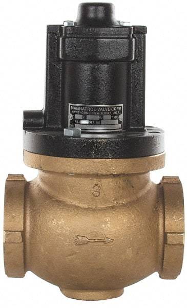 Magnatrol Valve - 3" Port, 2 Way, Bronze Solenoid Valve - Normally Closed - Americas Industrial Supply