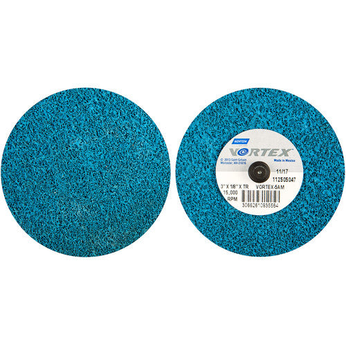 3″ × 1/8″ Vortex Unified Wheel 5AM Type TR/lll Aluminum Oxide - Americas Industrial Supply