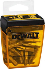 DeWALT - #2, Tip Phillips Screwdriver Bit - 1/4" Drive, 1" OAL - Americas Industrial Supply