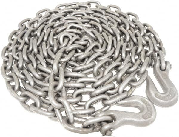 Value Collection - 5/16" Welded Tie Down Chain - 3,900 Lb Capacity, Grade 40, Self-Colored Finish - Americas Industrial Supply