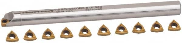 Hertel - 0.54 Inch Min Diam of Smallest Bar, 2 Inch Min Diam of Largest Bar, Steel Indexable Boring Bar Set - 1/2 Inch Shank Diameter - Americas Industrial Supply