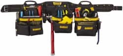 DeWALT - 29 to 46" Waist Apron - 31 Pocket, Black, Polyester - Americas Industrial Supply