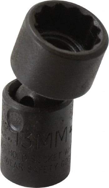 Proto - 1/4" Drive 13mm Standard Universal Impact Socket - 12 Points, 1-19/32" OAL - Americas Industrial Supply
