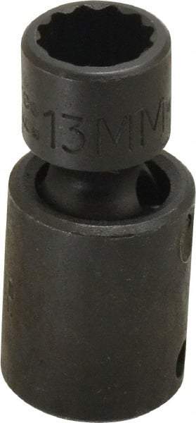 Proto - 3/8" Drive 13mm Deep Universal Impact Socket - 12 Points, 2" OAL - Americas Industrial Supply