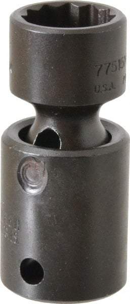 Proto - 3/8" Drive 15mm Deep Universal Impact Socket - 12 Points, 2-3/32" OAL - Americas Industrial Supply