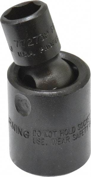Proto - 3/8" Drive 3/8" Standard Universal Impact Socket - 6 Points, 1-29/32" OAL - Americas Industrial Supply