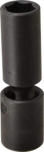 Proto - 1/2" Drive 5/8" Deep Universal Impact Socket - 6 Points, 3-19/32" OAL - Americas Industrial Supply