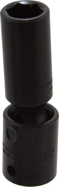 Proto - 1/2" Drive 15mm Deep Universal Impact Socket - 6 Points, 3-1/2" OAL - Americas Industrial Supply