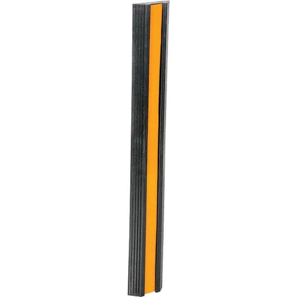 Vestil - 36" Long x 5-1/8" Wide x 1-3/8" High, Bumper Stop - Yellow & Black - Americas Industrial Supply