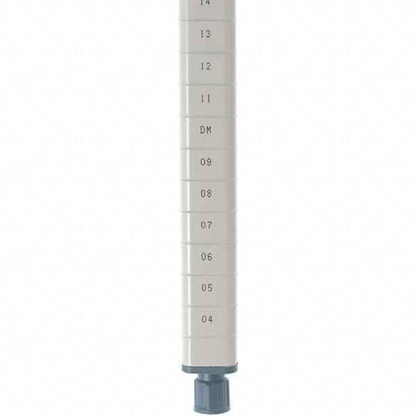 Metro - 63" High, Open Shelving Post - Steel with Epoxy Coating, Use with Metro Max Q Shelves - Americas Industrial Supply