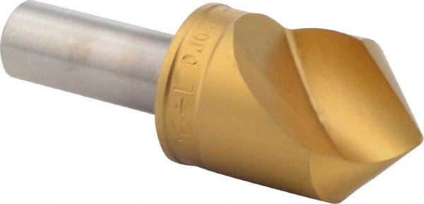 M.A. Ford - 1" Head Diam, 1/2" Shank Diam, 1 Flute 90° High Speed Steel Countersink - Americas Industrial Supply