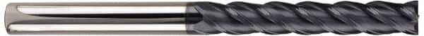 SGS - 3/8", 1-1/8" LOC, 3/8" Shank Diam, 3" OAL, 4 Flute, Solid Carbide Square End Mill - Single End, AlTiN Finish, Spiral Flute, 38° Helix, Centercutting, Right Hand Cut, Right Hand Flute, Series 63 - Americas Industrial Supply