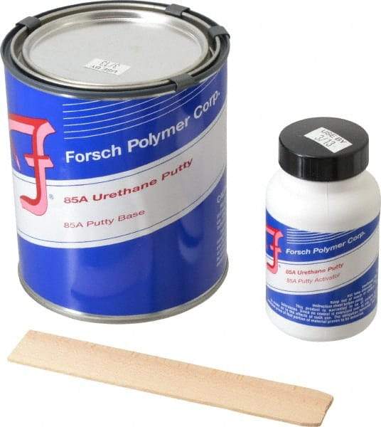Forsch Polymer Corp - 4 Lb Kit Amber Urethane Putty - 45 min Tack Free Dry Time, 48 hr Full Cure Time, Series URS 5885 - Americas Industrial Supply