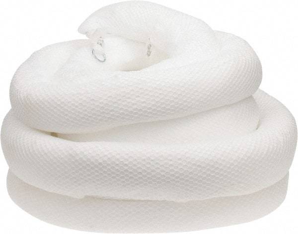 Brady SPC Sorbents - 32 Gal, 20' Long, 5" Diam, Polypropylene Boom - Oil Only, White - Americas Industrial Supply