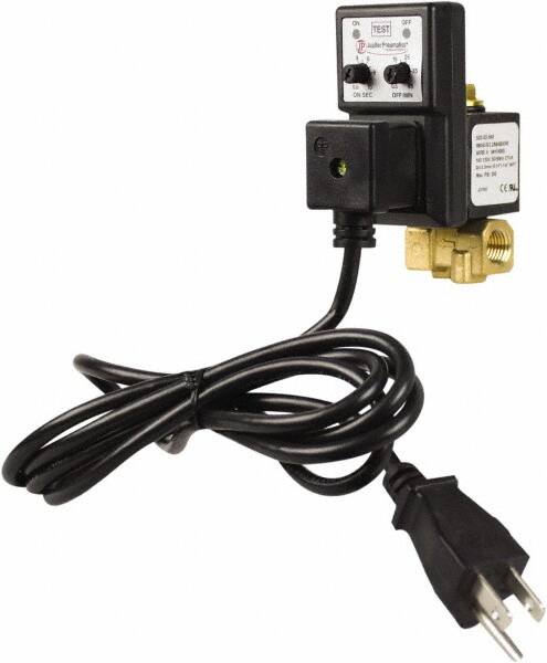 PRO-SOURCE - 1/8" Inlet, Electronic Condensate Drain Valve - 1/8" NPT Outlet, 1.5 to 250 psi - Americas Industrial Supply
