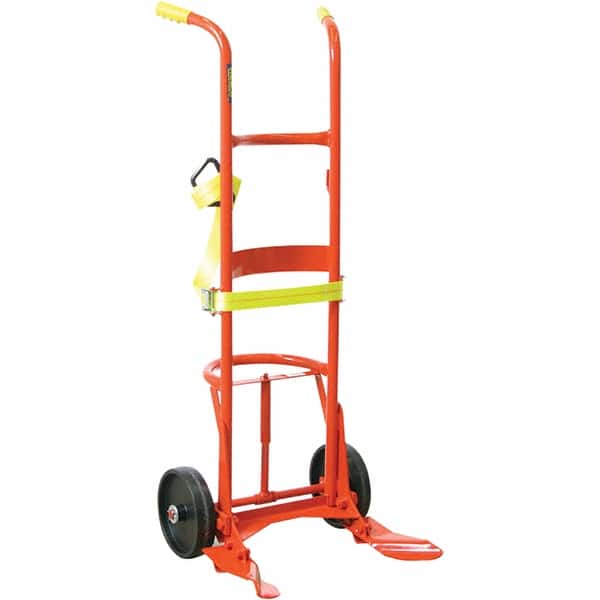 Wesco Industrial Products - 1,000 Lb Load Capacity, 30, 55 & 85 Gal Pail Tipper - 23-3/4" Wide x 60" High, 2 Steel Wheels - Americas Industrial Supply