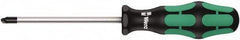Wera - 4" Blade Length Tri-Point Screwdriver - 8" OAL - Americas Industrial Supply