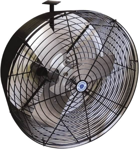 Schaefer Ventilation Equipment - 24" Blade, 1/2 hp, 7,750 CFM, Industrial Circulation Fan - Ceiling Mount, 1 Speed - Americas Industrial Supply