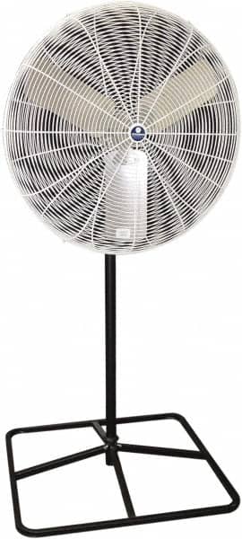 Schaefer Ventilation Equipment - 30" Blade, 1/2 hp, 7,000 & 9,420 CFM, Industrial Circulation Fan - Pedestal, 2 Speed - Americas Industrial Supply