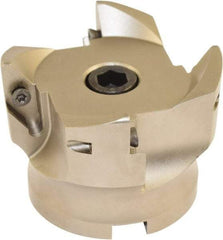 Millstar - 4 Inserts, 80mm Cut Diam, 27mm Arbor Diam, Indexable Square-Shoulder Face Mill - 93° Lead Angle, 60mm High, VCGT Insert Compatibility, Series ASMC - Americas Industrial Supply