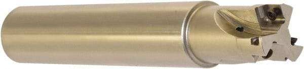 Millstar - 1" Cut Diam, 1.58" Max Depth, 1" Shank Diam, Cylindrical Shank Indexable High-Feed End Mill - Screw Holding Method, HFCI-09T3 Insert, HFSS Toolholder, Through Coolant - Americas Industrial Supply