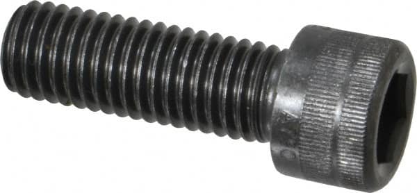 Holo-Krome - M12x1.75 Metric Coarse Hex Socket Drive, Socket Cap Screw - Grade 12.9 Alloy Steel, Black Oxide Finish, Fully Threaded, 35mm Length Under Head - Americas Industrial Supply