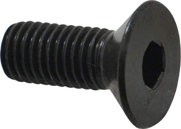 Holo-Krome - M12x1.75 Metric Coarse Hex Socket Drive, 90° Flat Screw - Grade 12.9 Alloy Steel, Black Oxide Finish, Fully Threaded, 30mm OAL - Americas Industrial Supply