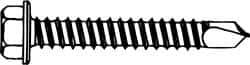 Elco - #12, Hex Washer Head, Hex Drive, 1" Length Under Head, #3 Point, Self Drilling Screw - Steel - Americas Industrial Supply