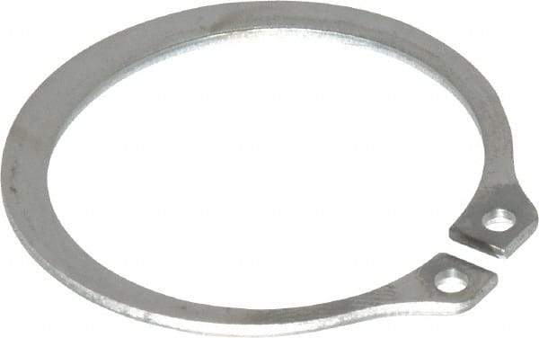 Rotor Clip - 1.176" Groove Diam, 1-1/4" Shaft Diam, Zinc-Plated Stainless Steel, Snap External Retaining Rings - 0.056" Groove Width, 0.037" Groove Depth, 0.05" Ring Thickness, Grade 15-7 Grade 632 - Americas Industrial Supply