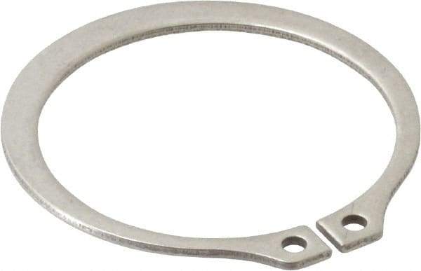 Rotor Clip - 1.291" Groove Diam, 1-3/8" Shaft Diam, Zinc-Plated Stainless Steel, Snap External Retaining Rings - 0.056" Groove Width, 0.042" Groove Depth, 0.05" Ring Thickness, Grade 15-7 Grade 632 - Americas Industrial Supply