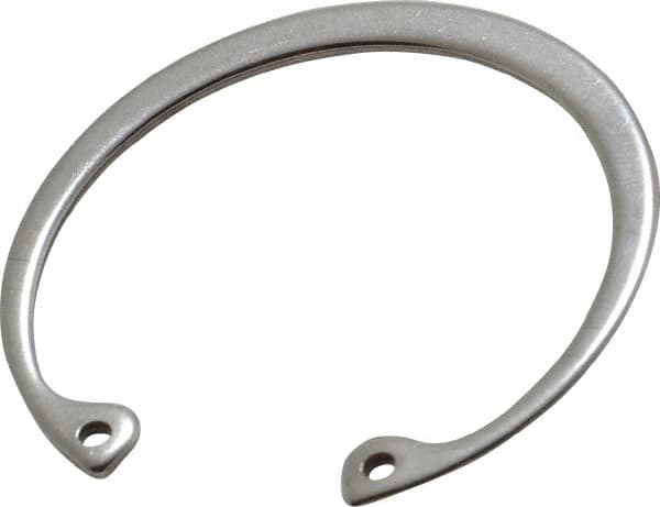 Rotor Clip - 0.062" Thick, Stainless Steel Snap Internal Retaining Ring - 0.068" Groove Width, 0.054" Groove Depth, 1.858" Groove Diam, Grade 15-7 Grade 632 - Americas Industrial Supply