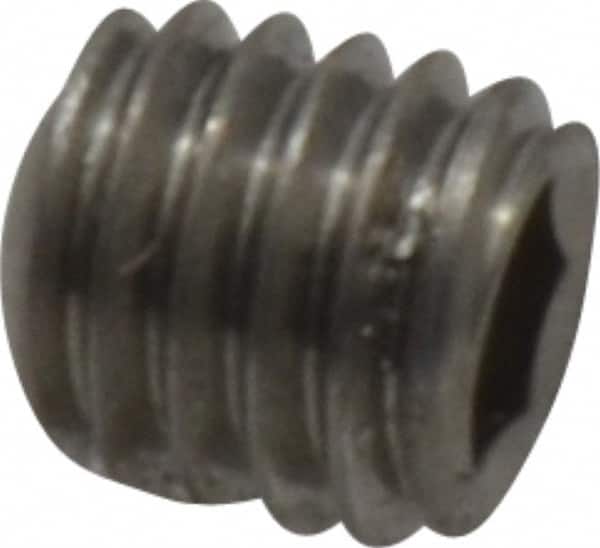 Value Collection - M5x0.80 Metric Coarse, 5mm OAL, Cup Point Set Screw - Grade 18-8 & Austenitic A2 Stainless Steel, 2.5mm Key - Americas Industrial Supply