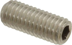 Value Collection - M8x1.25 Metric Coarse, 20mm OAL, Cup Point Set Screw - Grade 18-8 & Austenitic A2 Stainless Steel, 4mm Key - Americas Industrial Supply