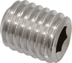 Value Collection - M10x1.50 Metric Coarse, 12mm OAL, Cup Point Set Screw - Grade 18-8 & Austenitic A2 Stainless Steel, 5mm Key - Americas Industrial Supply