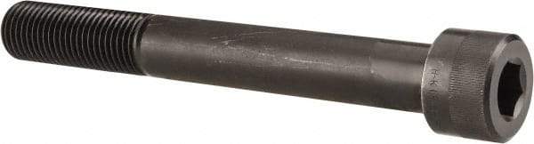 Holo-Krome - 1-1/4 - 7 UNC Hex Socket Drive, Socket Cap Screw - Alloy Steel, Black Oxide Finish, Partially Threaded, 10" Length Under Head - Americas Industrial Supply