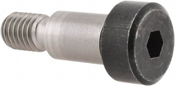 Holo-Krome - 10mm Shoulder Diam x 16mm Shoulder Length, M8x1.25 Metric Coarse, Hex Socket Shoulder Screw - 12.9 Alloy Steel, Uncoated, 6.78 to 7mm Head Height x 15.73 to 16mm Head Diam - Americas Industrial Supply