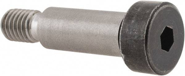 Holo-Krome - 10mm Shoulder Diam x 25mm Shoulder Length, M8x1.25 Metric Coarse, Hex Socket Shoulder Screw - 12.9 Alloy Steel, Uncoated, 6.78 to 7mm Head Height x 15.73 to 16mm Head Diam - Americas Industrial Supply