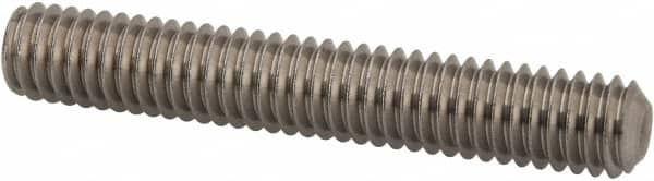 Value Collection - 5/16-18 UNC, 2" OAL, Cup Point Set Screw - Grade 18-8 Stainless Steel, 3/32" Key - Americas Industrial Supply