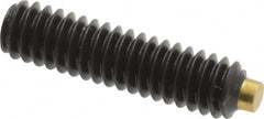 Made in USA - 1/4-20 UNC, 1" Length of Thread, Soft Tip Point Set Screw - Grade 8 Alloy Steel - Americas Industrial Supply