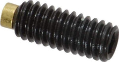Made in USA - 5/16-18 UNC, 3/4" Length of Thread, Soft Tip Point Set Screw - Grade 8 Alloy Steel - Americas Industrial Supply