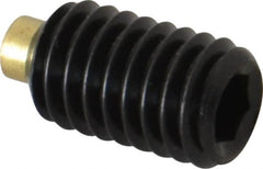 Made in USA - 3/8-16 UNC, 5/8" Length of Thread, Soft Tip Point Set Screw - Grade 8 Alloy Steel - Americas Industrial Supply