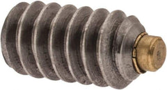 Made in USA - #6-32 UNC, 1/4" Length of Thread, Soft Tip Point Set Screw - Grade 18-8 Stainless Steel - Americas Industrial Supply