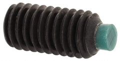 Made in USA - M6, 12mm Length of Thread, Soft Tip Point Set Screw - Grade 8 Alloy Steel - Americas Industrial Supply