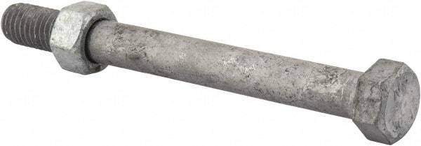 Value Collection - 1/2-13 Thread, 5" Length Under Head, Steel Hex Head Bolt - Hot Dipped Galvanized Coated, 3/4" Hex, UNC Thread, ANSI/ASME B18.2.2 & ASME B18.2.1, Grade 2 - Americas Industrial Supply