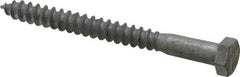 Value Collection - 3/8" Screw, 4" Length Under Head, Steel, Hex Head Lag Screw - Hot Dipped Galvanized, AISI 1006, ASME B18.2.1 Fastner, Grade 1006-1022 - Americas Industrial Supply