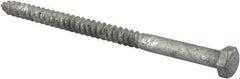 Value Collection - 3/8" Screw, 6" Length Under Head, Steel, Hex Head Lag Screw - Hot Dipped Galvanized, AISI 1006, ASME B18.2.1 Fastner, Grade 1006-1022 - Americas Industrial Supply