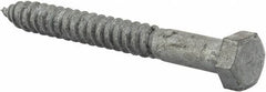 Value Collection - 1/2" Screw, 4-1/2" Length Under Head, Steel, Hex Head Lag Screw - Hot Dipped Galvanized, AISI 1006, ASME B18.2.1 Fastner, Grade 1006-1022 - Americas Industrial Supply