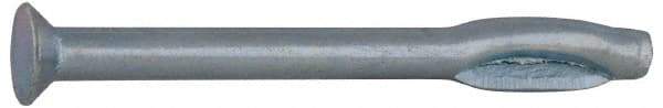 Value Collection - 1/4" Diam, 1/4" Drill, 1-1/2" OAL, 1" Min Embedment Split-Drive Concrete Anchor - Steel, Zinc-Plated Finish, Flat Head - Americas Industrial Supply